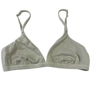 SKIMS Cream Triangle Adjustable Bralette, Size LARGE